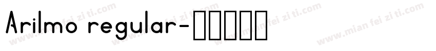 Arilmo regular字体转换